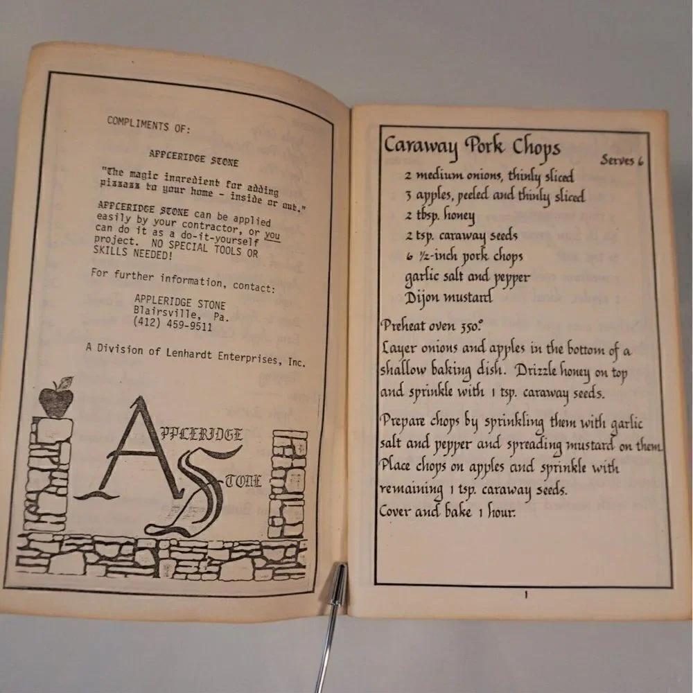 Apple Recipes Cookbook Dishes Salad Dessert Calligraphy Recipes Appleridge Stone